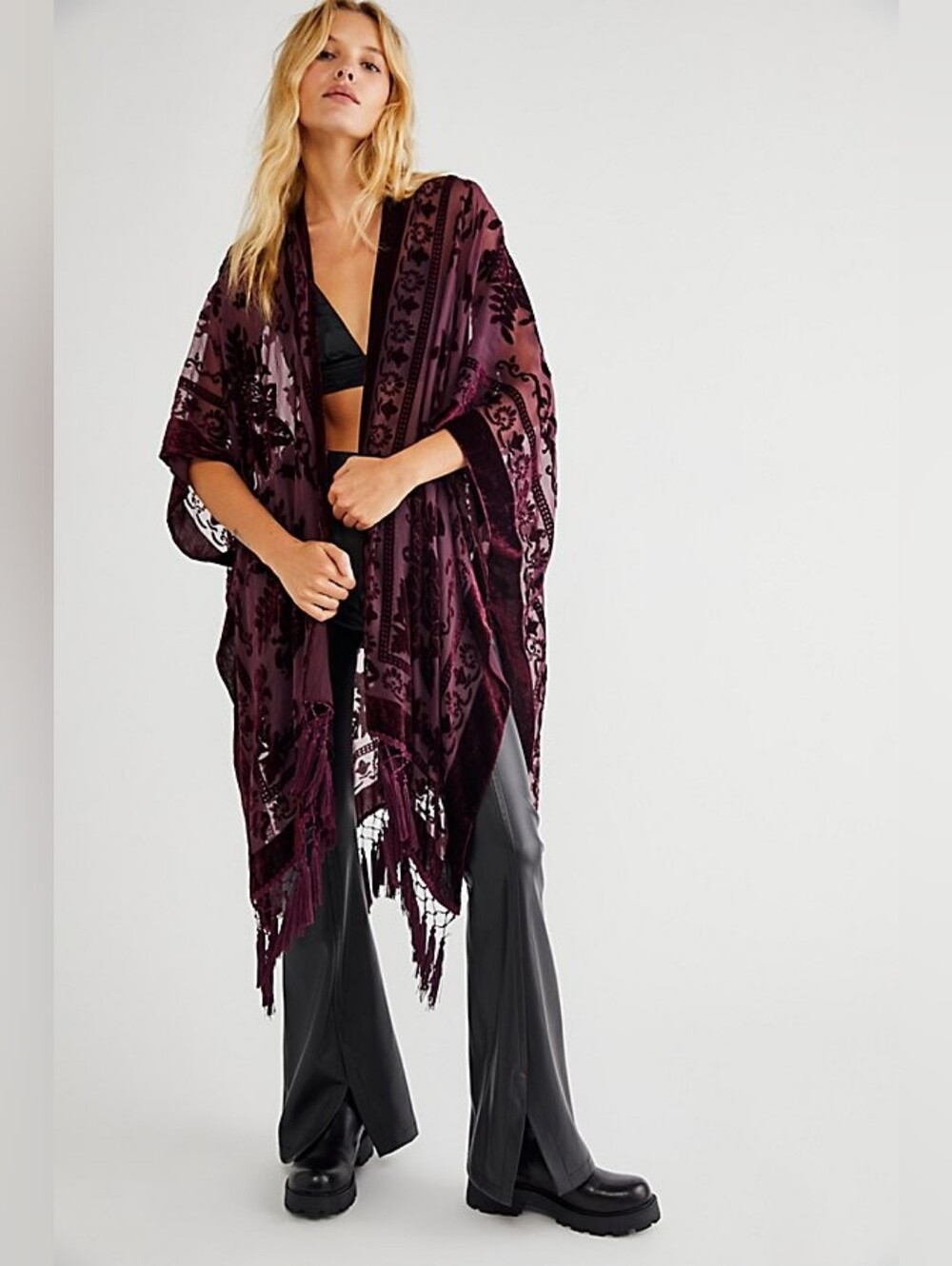 Free People Nightbird Kimono Duster